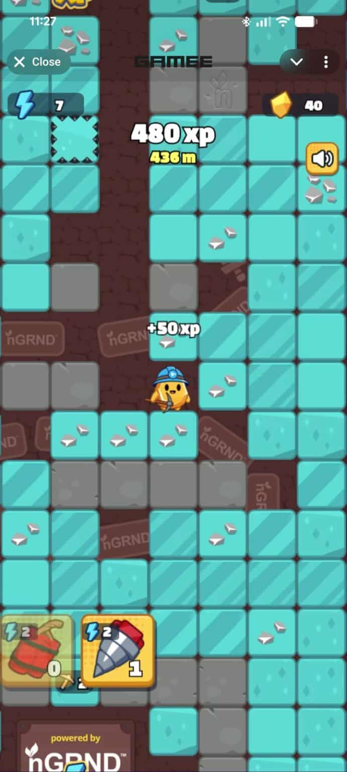 Gold fest gameplay screenshot 1 – Adventure crypto game on TON