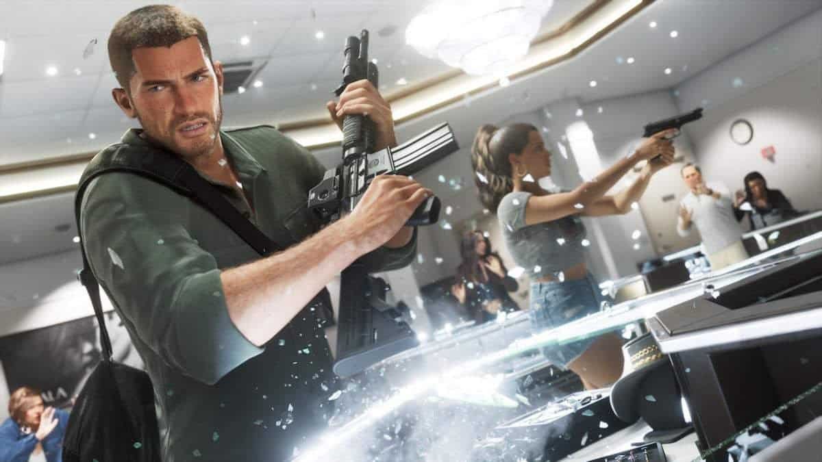 Jason and Lucia using GTA 6 weapons
