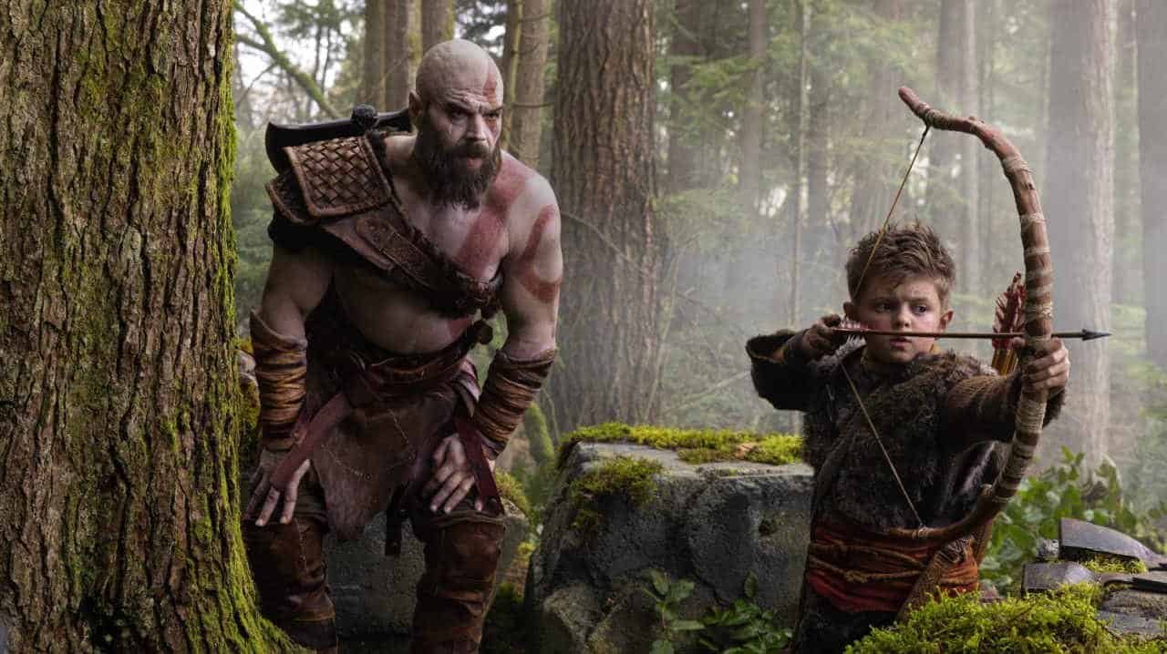Ryan Hurst as Kratos and Callum Vinson as Atreus in Prime Video's God of War first look image
