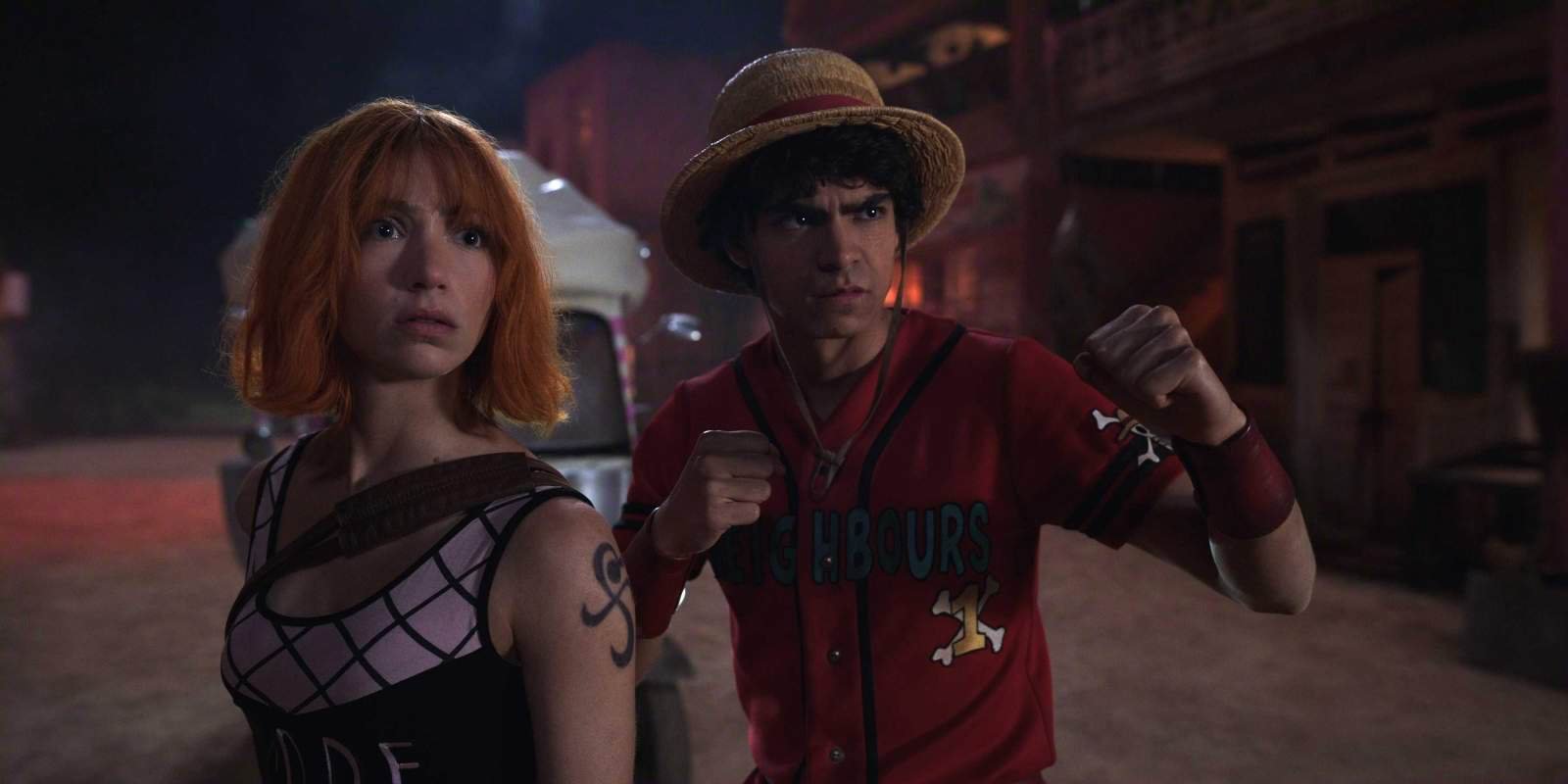 One Piece Season 2 Luffy and Nami at Loguetown
