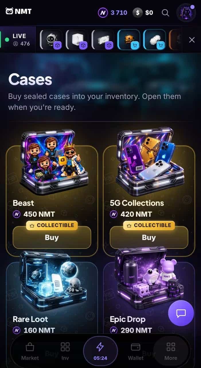 NMT gameplay screenshot 3 – Casual crypto game