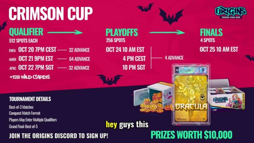Origins TCG sets $10,000 Crimson Cup for Steam Next Fest week