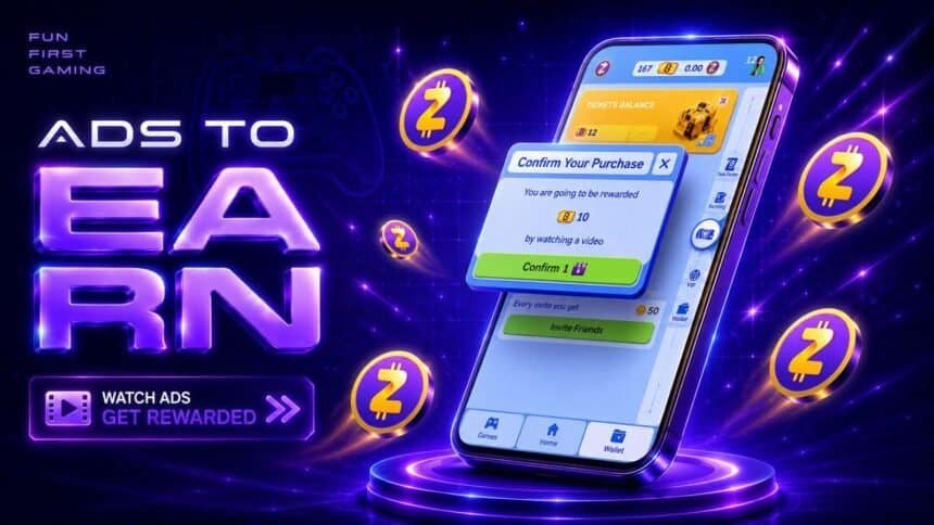 PlayZap switches on AdsToEarn, paying app users in $PZP to watch ads