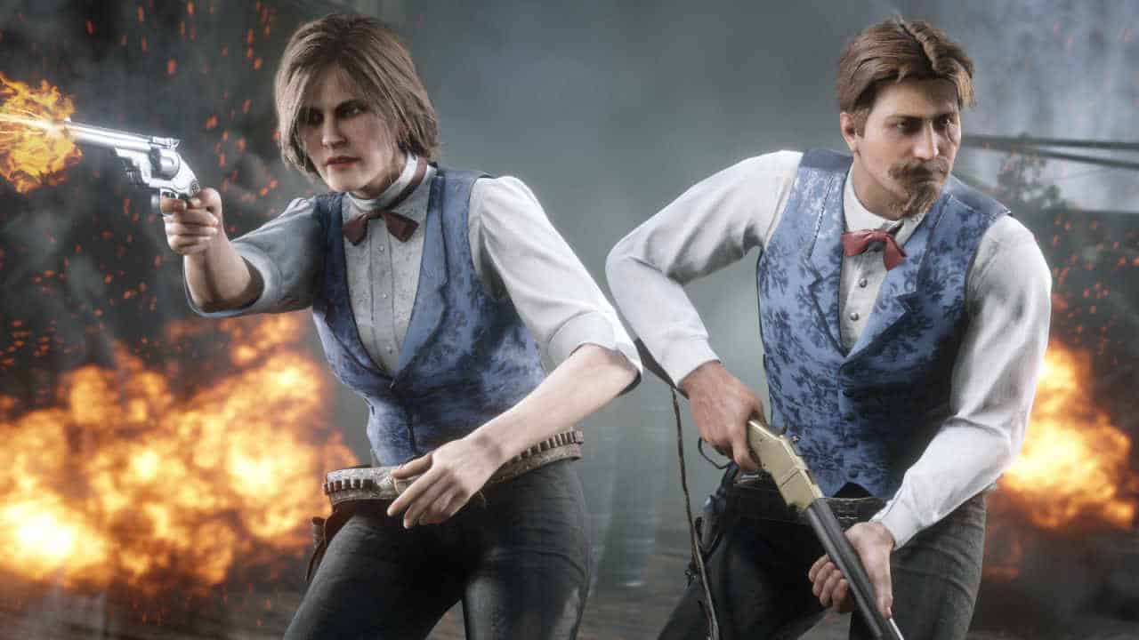 Image shows some cosmetics available in RDR Online
