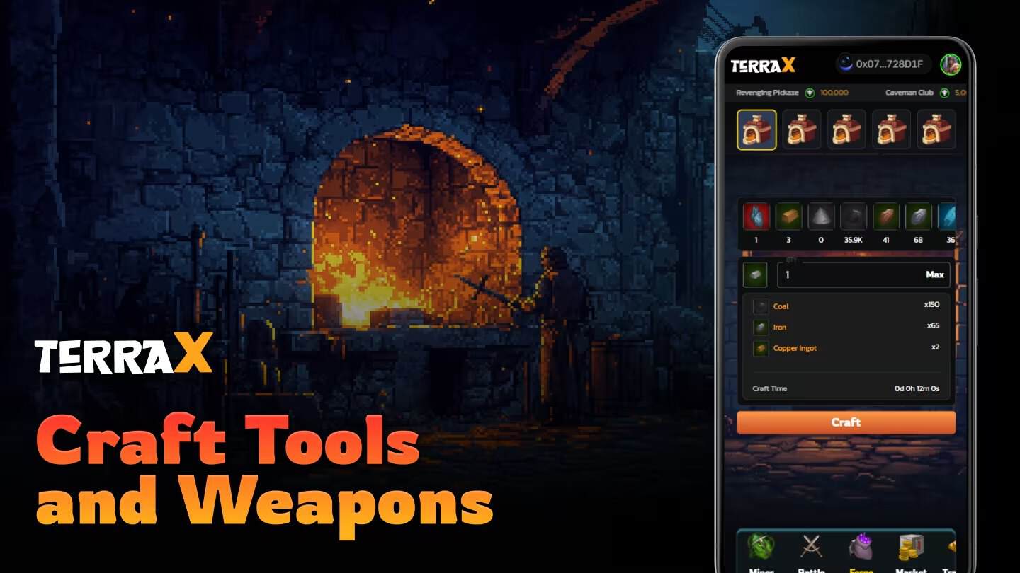 TerraX – Rebirthed gameplay screenshot 3 – Adventure crypto game on Ethereum