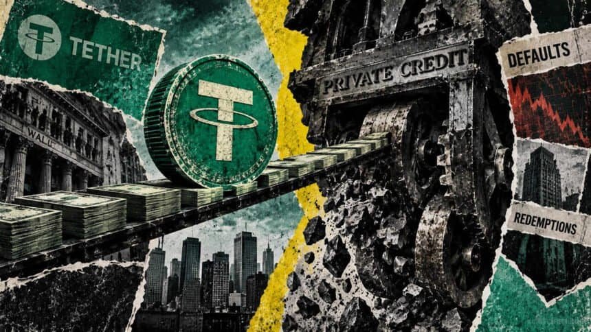 Tether is pushing USDT into a cracking $3 trillion Wall Street debt machine as defaults hit five-year highs