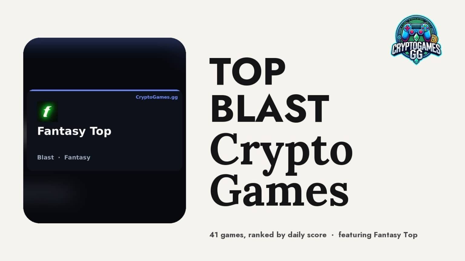 Top Blast Crypto Games — hero image featuring Fantasy Top