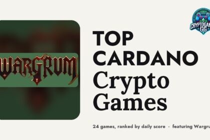 Top Cardano Crypto Games — hero image featuring Wargrum