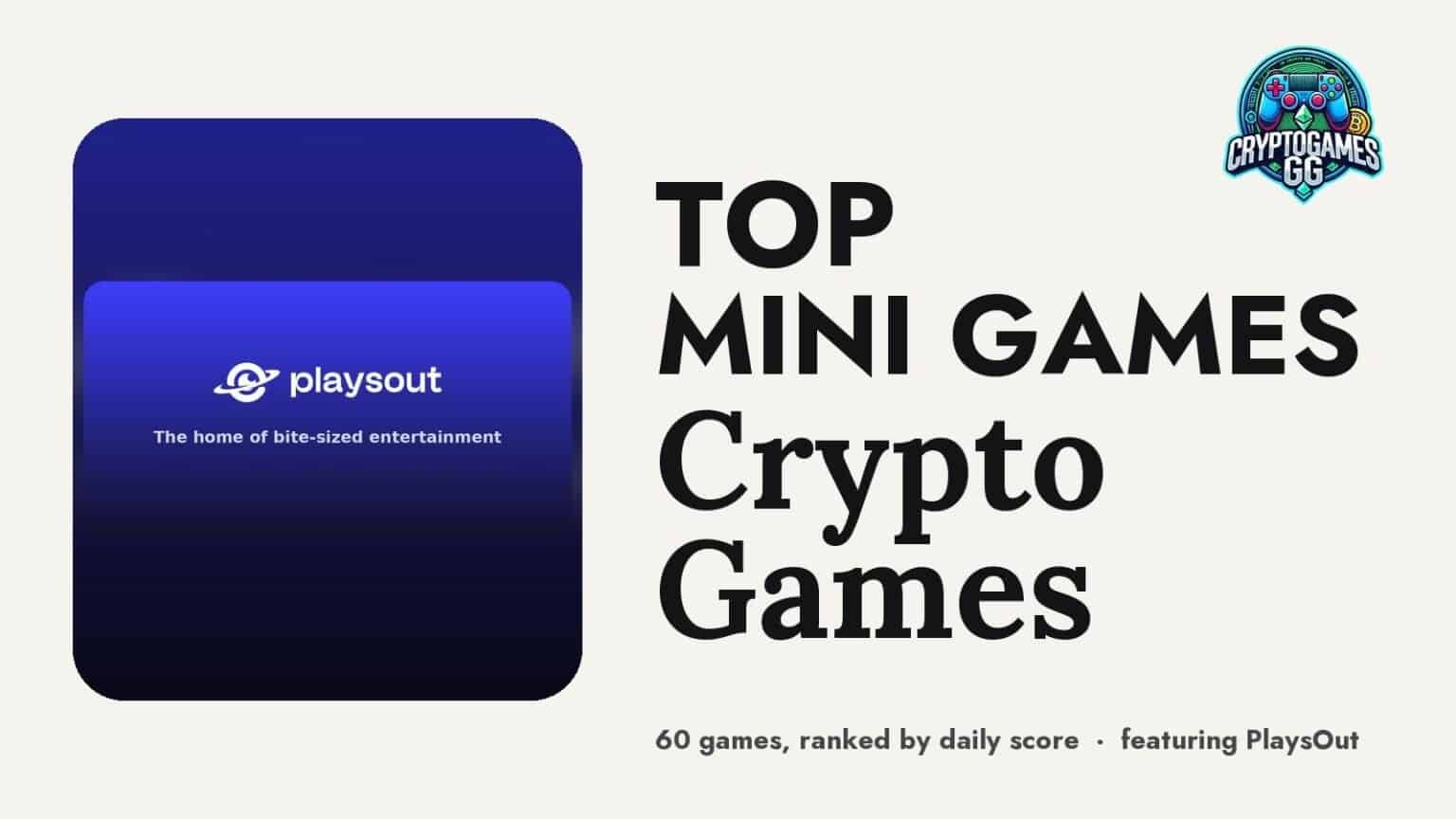 Top Mini Games Crypto Games — hero image featuring PlaysOut