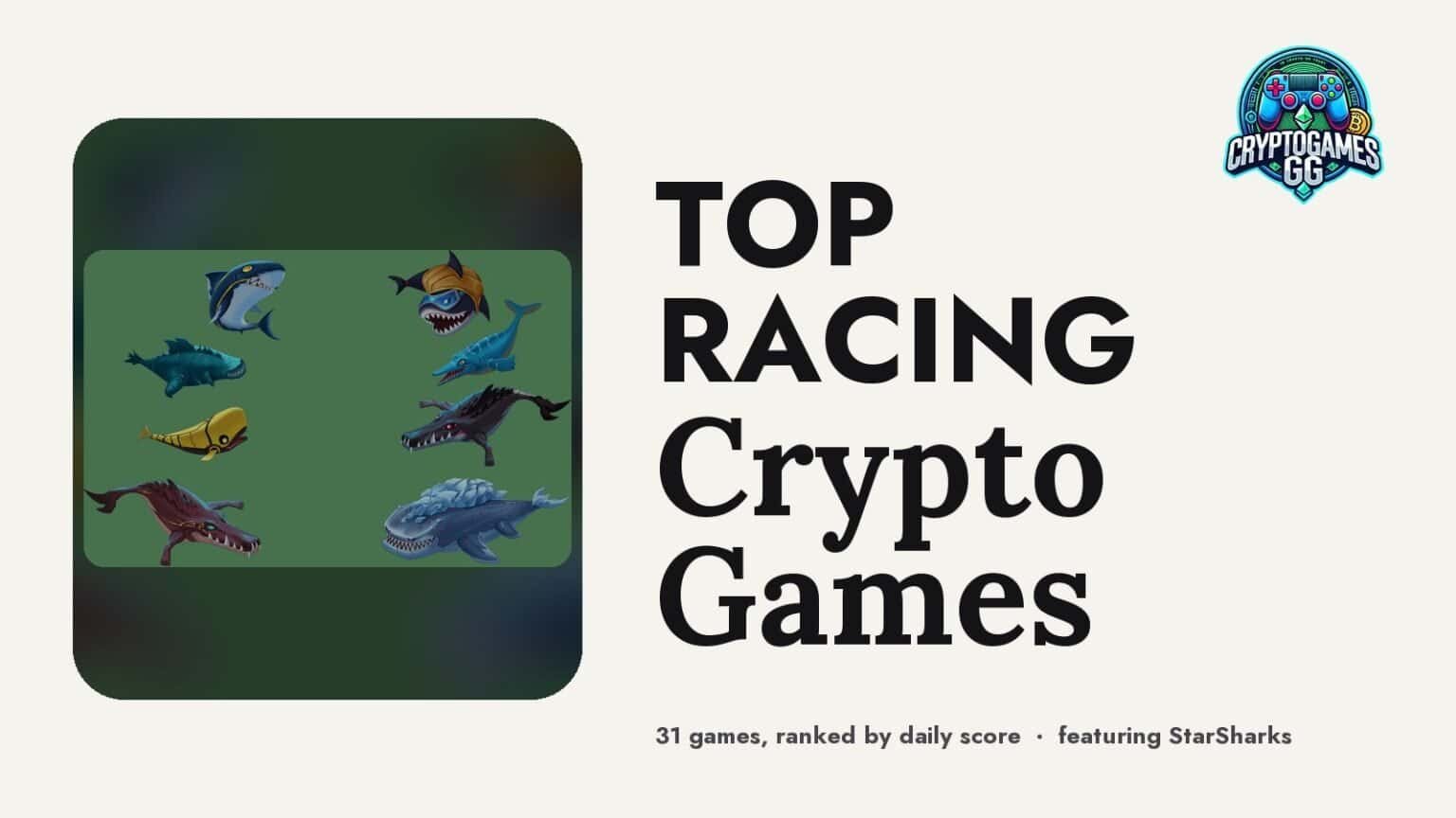 Top Racing Crypto Games — hero image featuring StarSharks