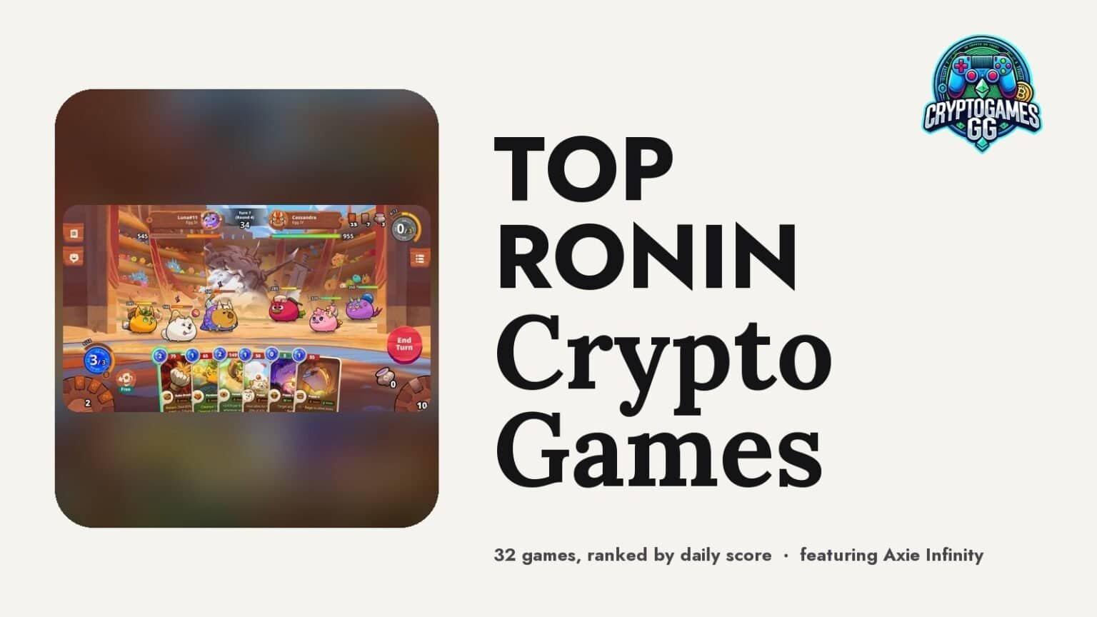 Top Ronin Crypto Games — hero image featuring Axie Infinity