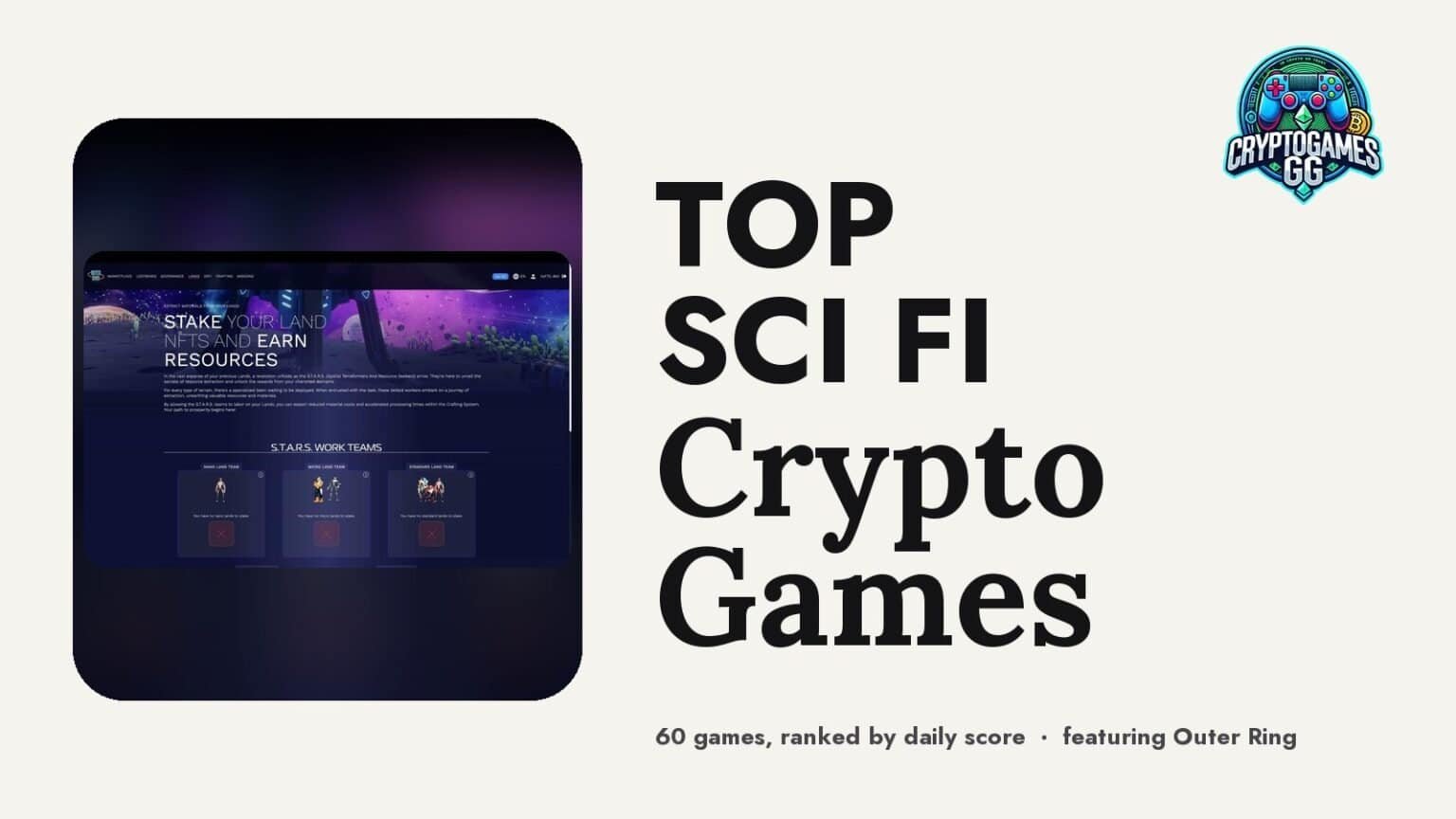 Top Sci-Fi Crypto Games — hero image featuring Outer Ring