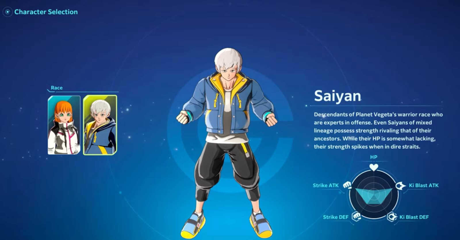 Image shows the new protagonist in Dragon Ball Xenoverse 3