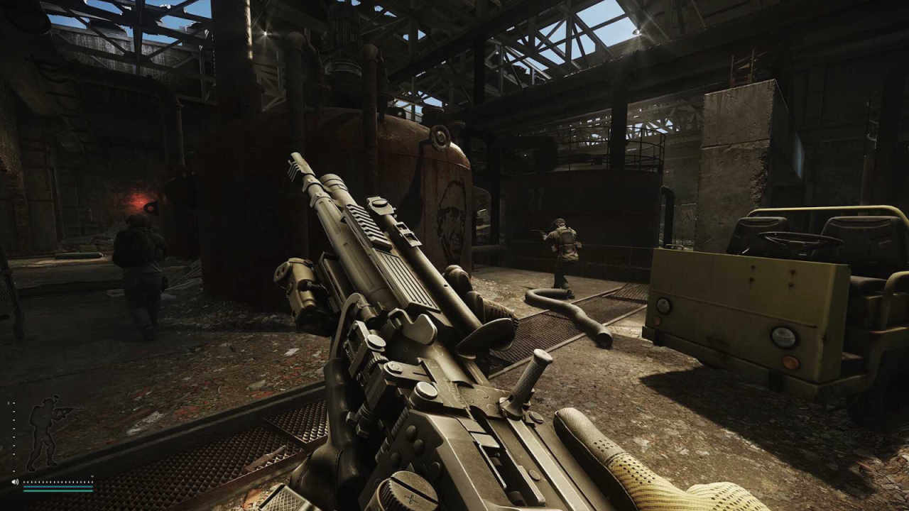 A soldier holding a gun in Escape from Tarkov.