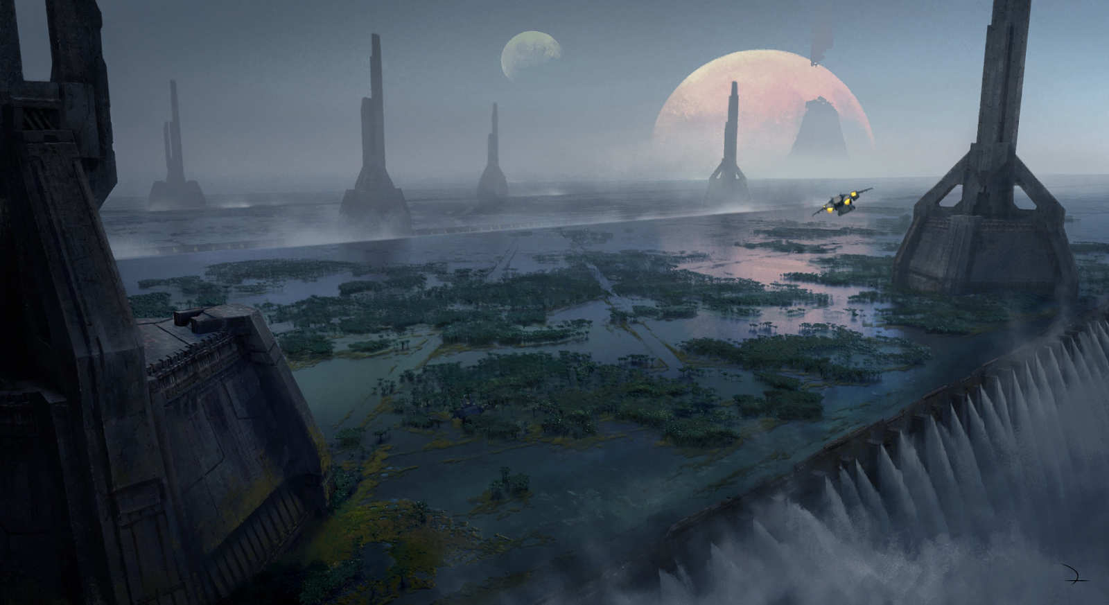 Concept art for Flood and Xalanyn