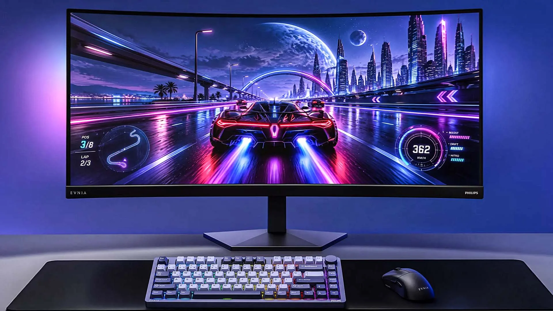 Philips Evnia 36M4C5500P — Philips announces the world's first 36-inch curved gaming monitor