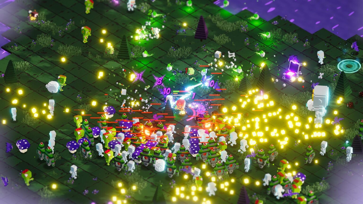 Voxie Survivor gameplay screenshot 7 – Action crypto game