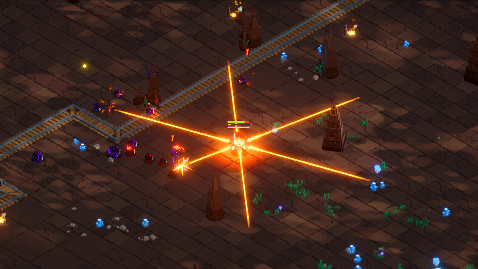 Voxie Survivor gameplay screenshot 7 – Action crypto game