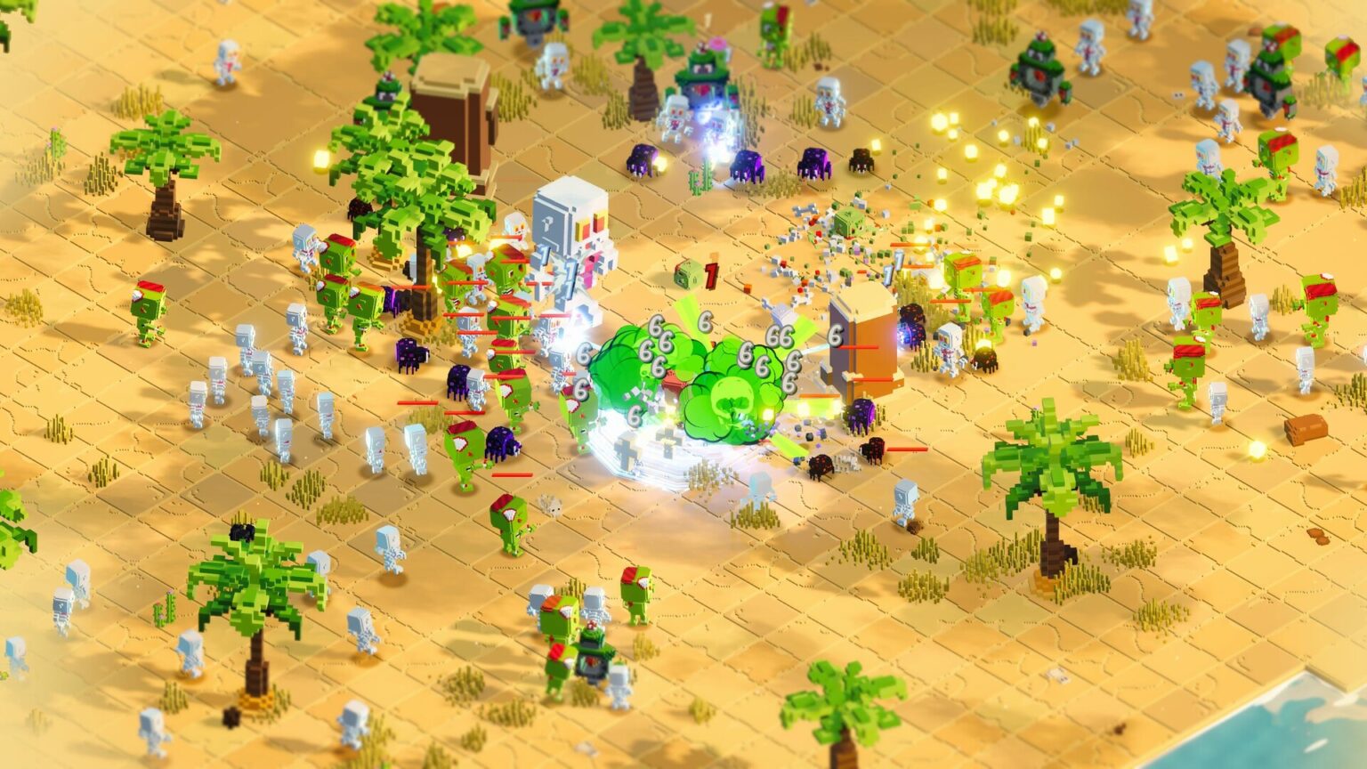 Voxie Survivor gameplay screenshot 5 – crypto game